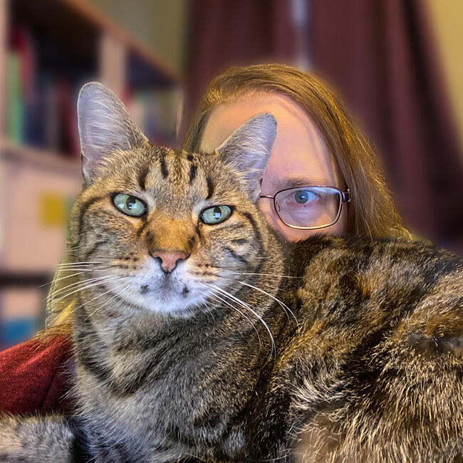 Self Portrait with Cat